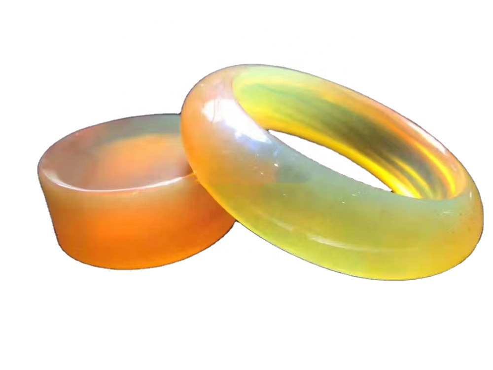 Natural Neguine Baltic Amber Bracelet ButtersCotch / Honey Yellow Beeswax колер 43