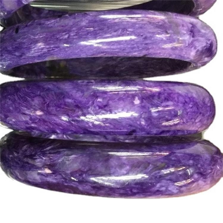 55-60mm ndani ya kipenyo cha asili cha bangili ya ajabu ya asili ya rangi ya rangi ya rangi ya zambarau 32