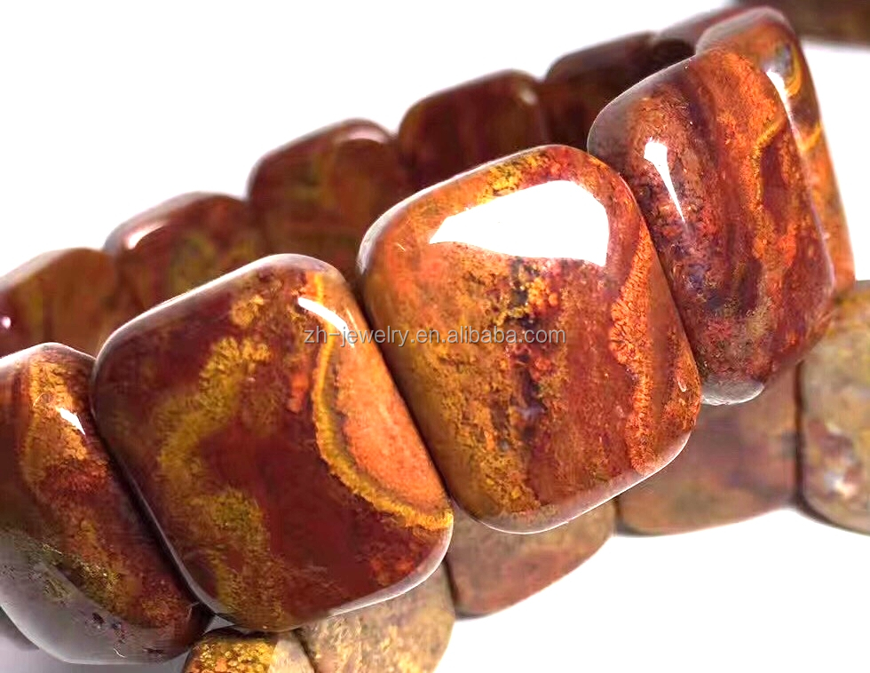 Krava vroče Prodaja Kroglice Make Rdečega trave Agate Ahate Slacelet 43