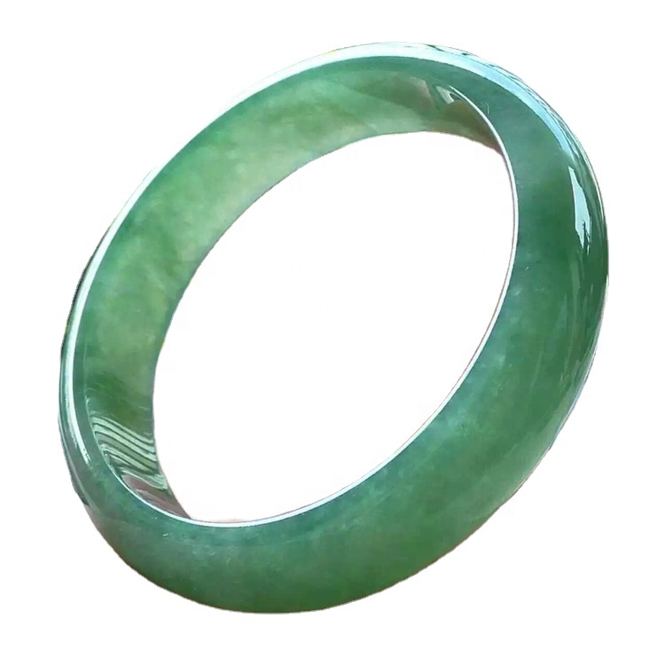 Emerald bangili bei ya mawe ya thamani hufanya jumla ya moja ya moja ya Jadeite jade gems bangle halisi gorgeous mviringo mviringo bangili 39