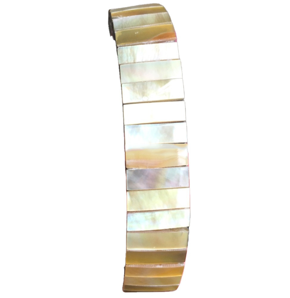 זומער ברייסליץ קאָמבינאַציעפּוקאָ שעלז / נאַטוראַל קאָלאָר פּערל בראַסלעט מוטער בראַסלעט 35