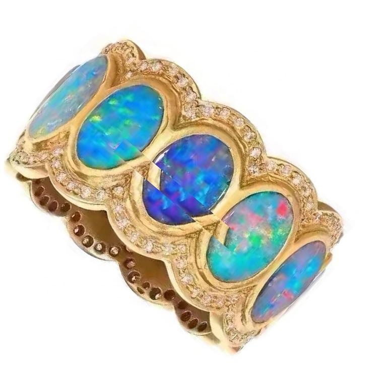 925 Spows Sverling inlay dị ka oke nke oval oval bangle na-eme 37