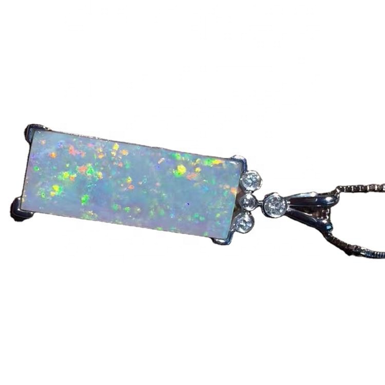 Good Luck Opal Abun Wuya/925 Sterling Azurfa Jewelry 36