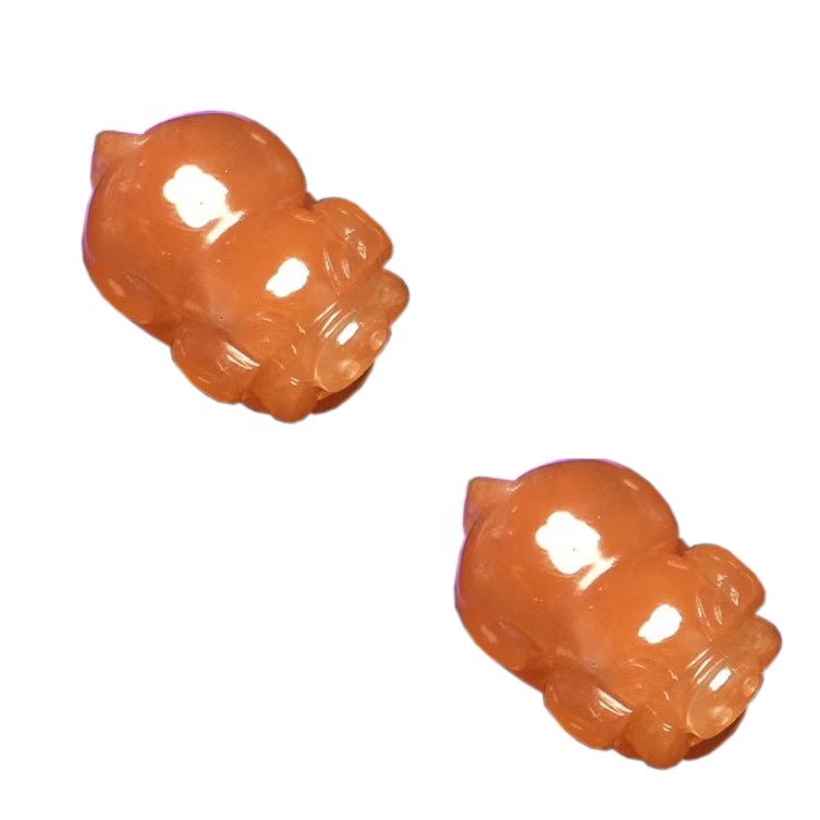 Aċċessorji tal-kristall bl-ingrossa gemstone naturali pixiu tinqix sunstone kwarz kristall 43