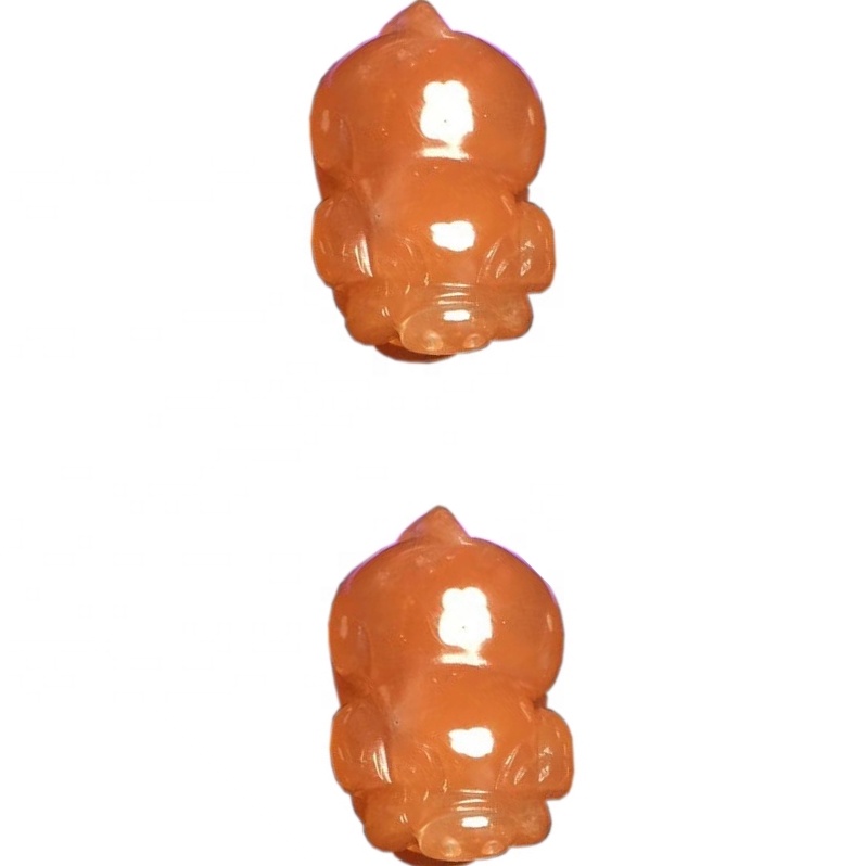 Aċċessorji tal-kristall bl-ingrossa gemstone naturali pixiu tinqix sunstone kwarz kristall 45