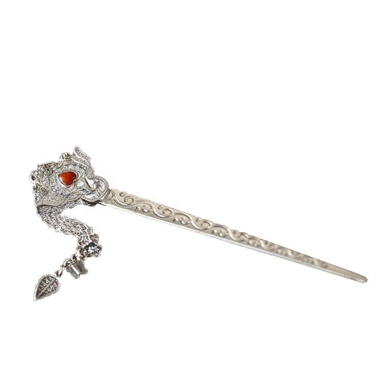 ស្ត្រីថ្មីសក់ស្អិតប្រវែង 925 Styling Metmade Pushpin ជាមួយ Gemstone 11