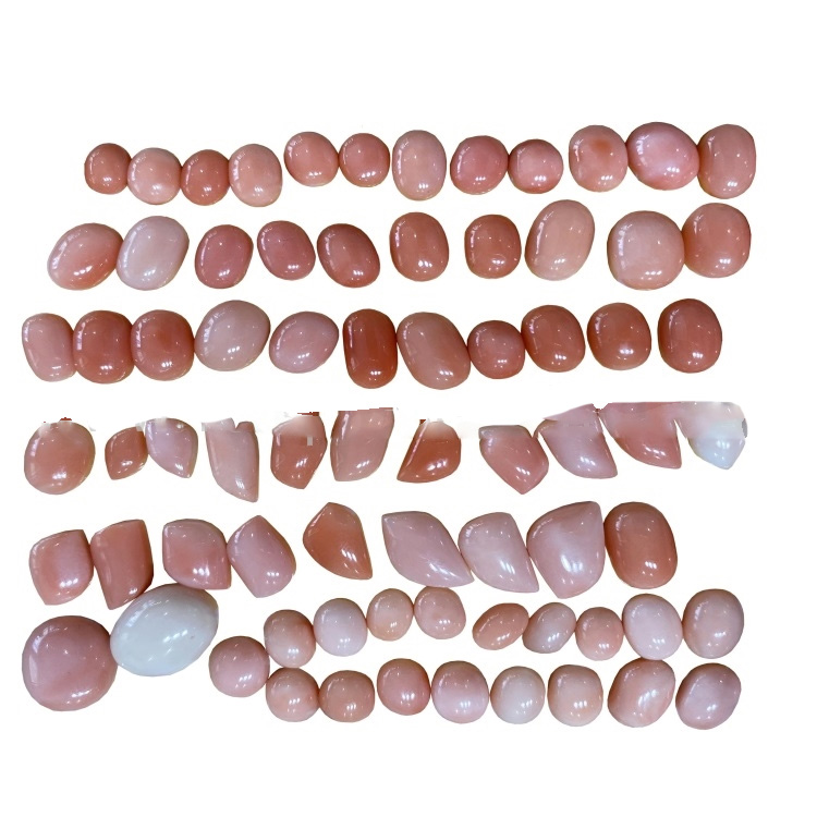 Dabi'a ruwan hoda murhun dutse Gemstone CaboChon don kayan ado 21