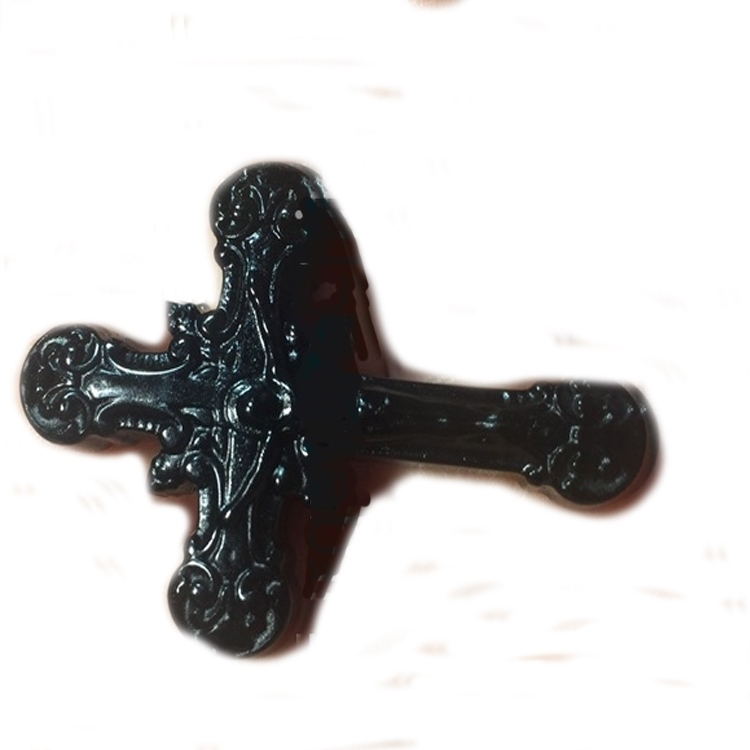 Hot-shitje Black Obsidian Citded Cross Gur gur i çmuar natyror 10