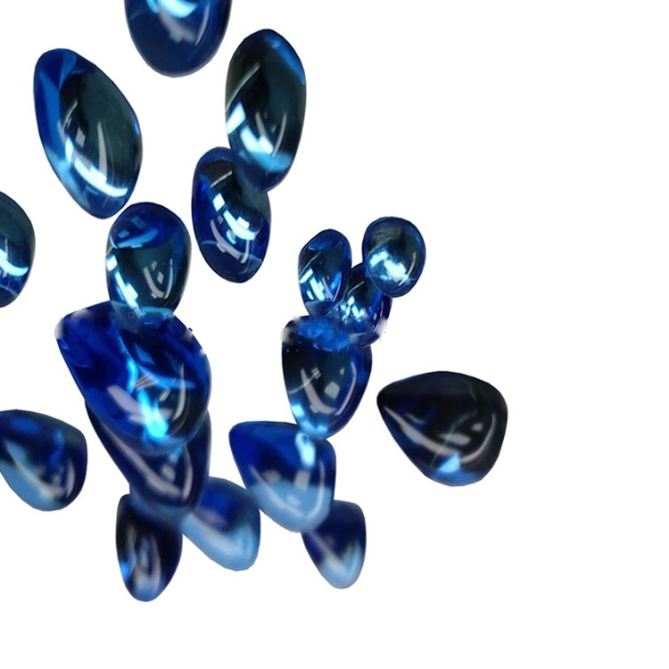 Vakker Swiss Blue Topaz Oval / Pear Shape Cabochon Gemstone 23