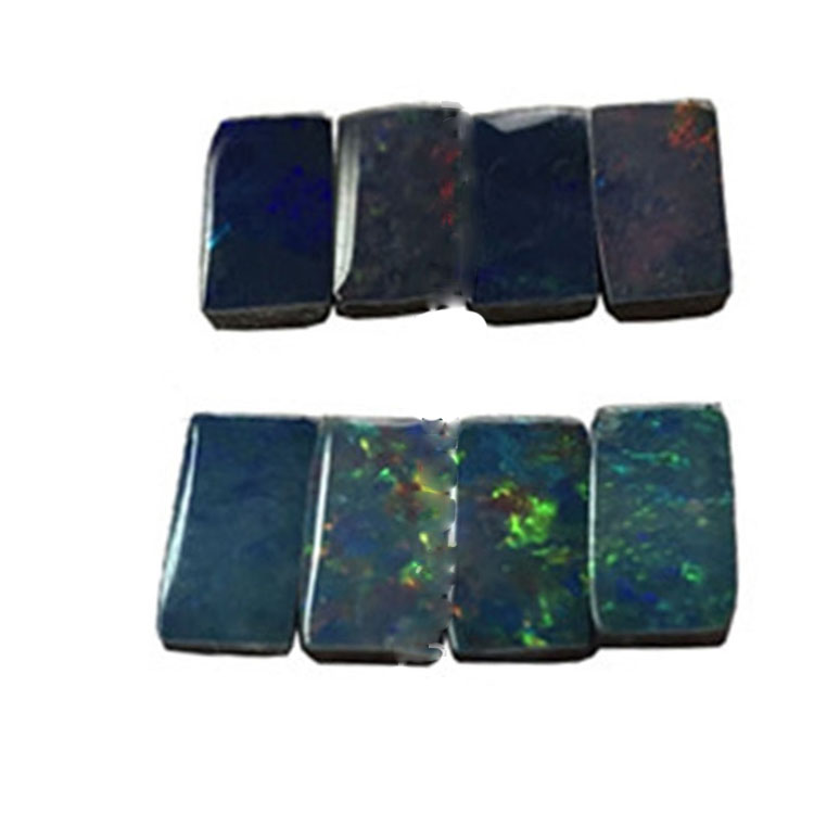 Таємничий природний австралійський опал цегляний кабохонний дорогоцінний камінь / квадратний камінь 22