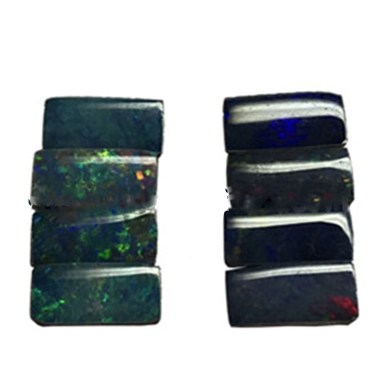 Таємничий природний австралійський опал цегляний кабохонний дорогоцінний камінь / квадратний камінь 24