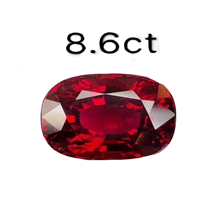 100% Touchaline Coch Naturiol Caboochon Amgaeedig am Jewelry 22