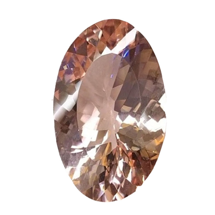 Hot-Sale Natural Morganite Faceted Cabochon til smykker 23