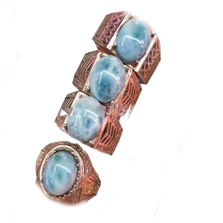 Seudaireachd cearcar larimar nàdurrach / a dhèanamh gus òrdachadh 17