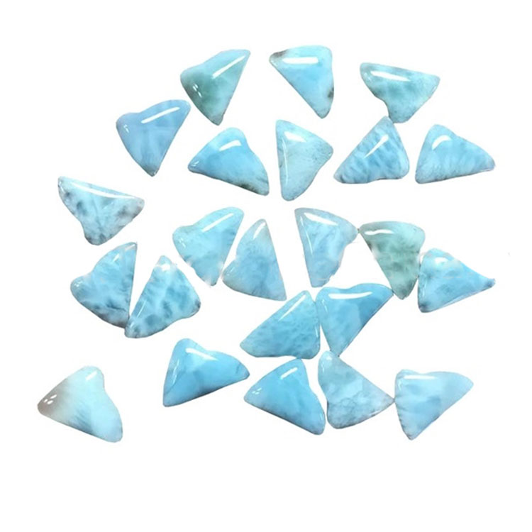 Cabochon de forma natural de forma irregular de Larimar natural 19