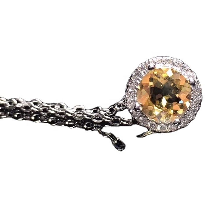 Deluxe 45CTW Pear Cut Tourmaline 925 Sterling Silver Handmade Pendant 22