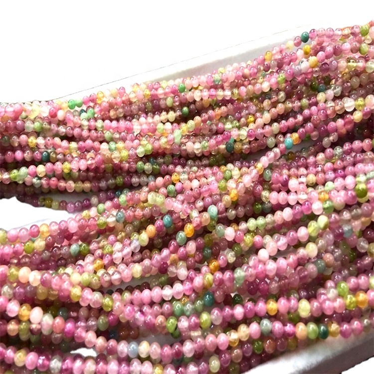 Alami Plum Blossom Tourmaline Rubellite Gemstone Ball Crystal Sphere untuk Hadiah 9