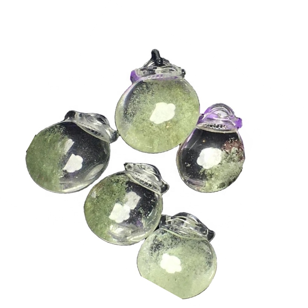 Wholesale ovali figura viridis Vide Vicus Magnus Cabochon Pendent solutam gemstone 17