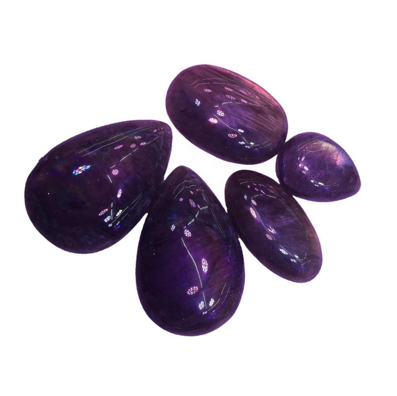 Natural Oval Labradorite Gemstones Labradorite Pear Cabochons Labradorite Piatră prețioasă calibrată 41