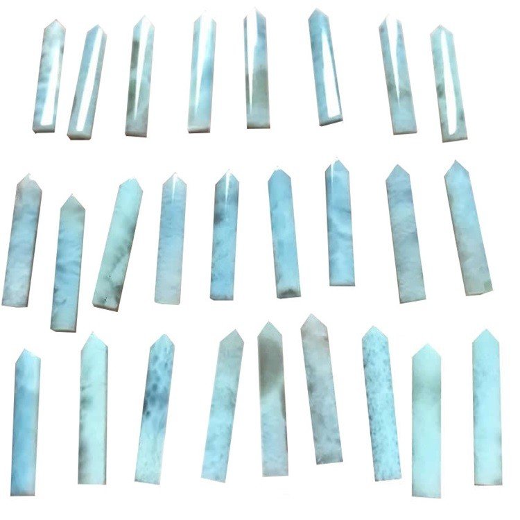 Različita veličina oblika i kvalitetna strelica 100% prirodni larima Cabochon dragi kamen larimar kabochon varijacije 40