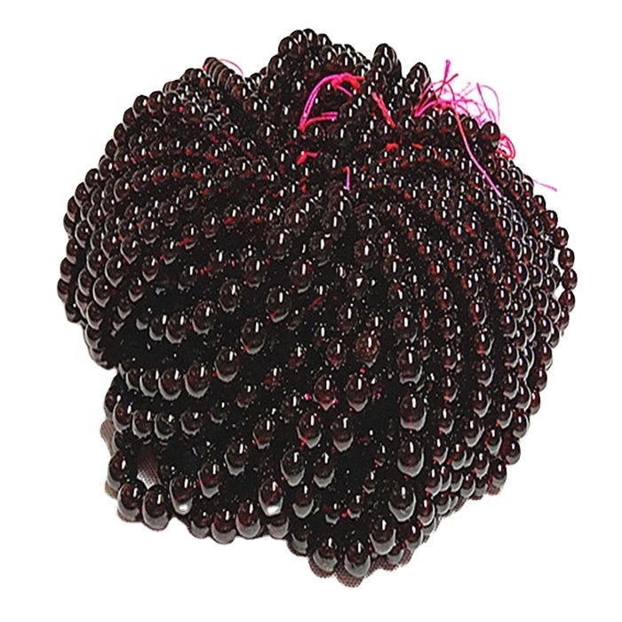 Natural roșu Garnet3a rotund Beads Beads neted Gemstone Strings Piatră prețioasă 17