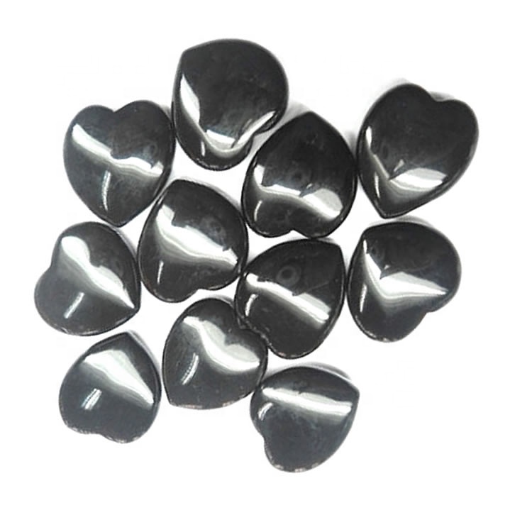 Heart Cabochon Heart Stone Natural Black Onyx Heart Shape Cabochon Gemstone 41