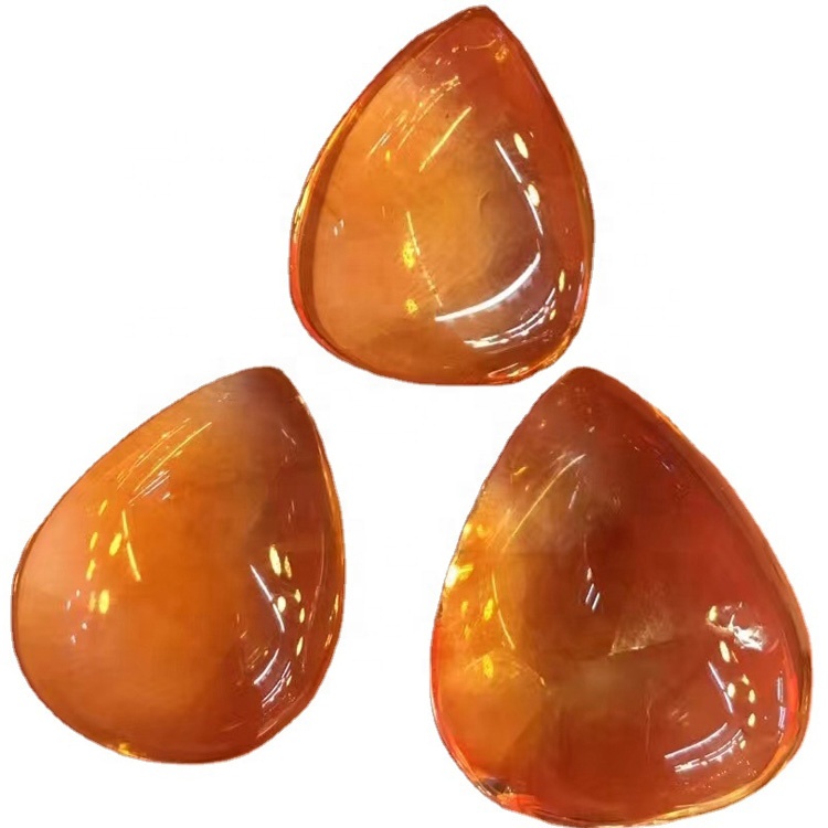 Natyrore Citrine Pear Cabochon Loose Gemtone bie rruaza të gjitha formave bizhuteri të vërtetë indiane 40