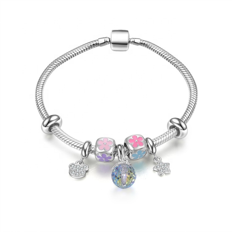 2021 Мода жаночая падарунак бранзалет рэальны натуральны крышталь 17