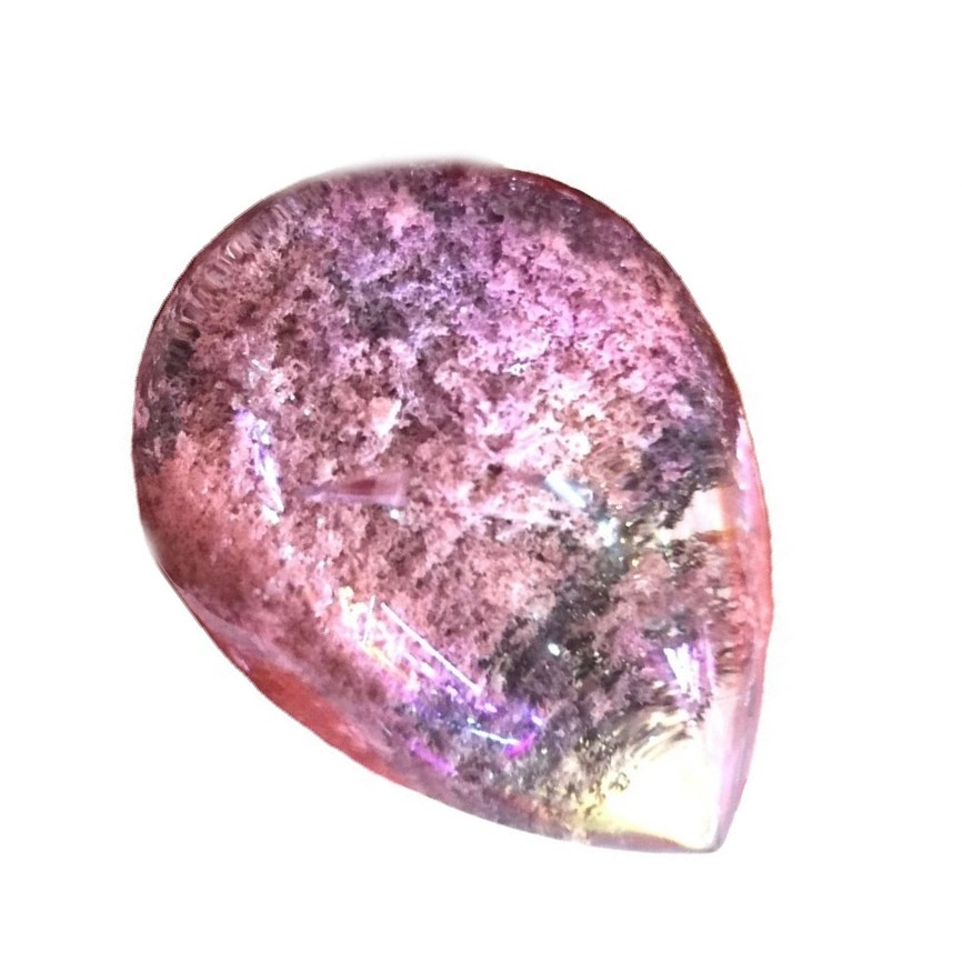 Naturale inclusa Garden Brown Phantom Pendente al quarzo / PIRAMID Pendente al quarzo scenico 41