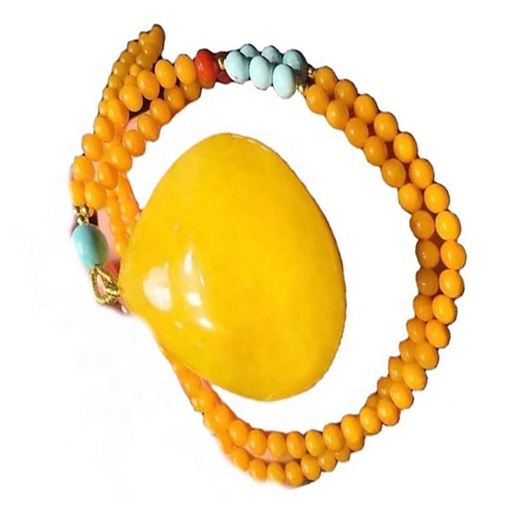 6 mm Prírodné tyrkysové hladké okrúhle korálky s bielym príveskom 16 palcový náhrdelník Unisex šperky 40