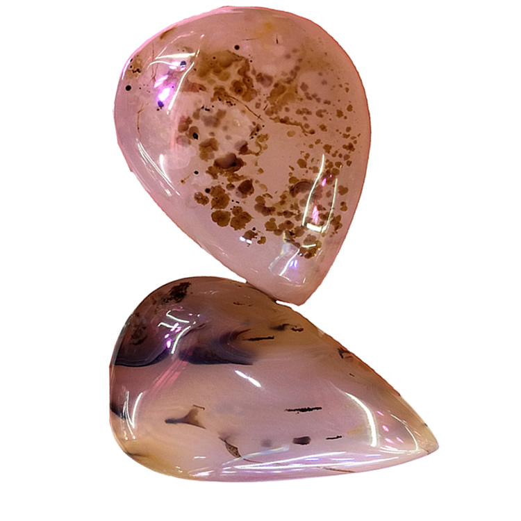 Cvijeće Agat Gemstone Napravite veleprodaju cvijet prirodnih trešanja Agate Cabochon 41