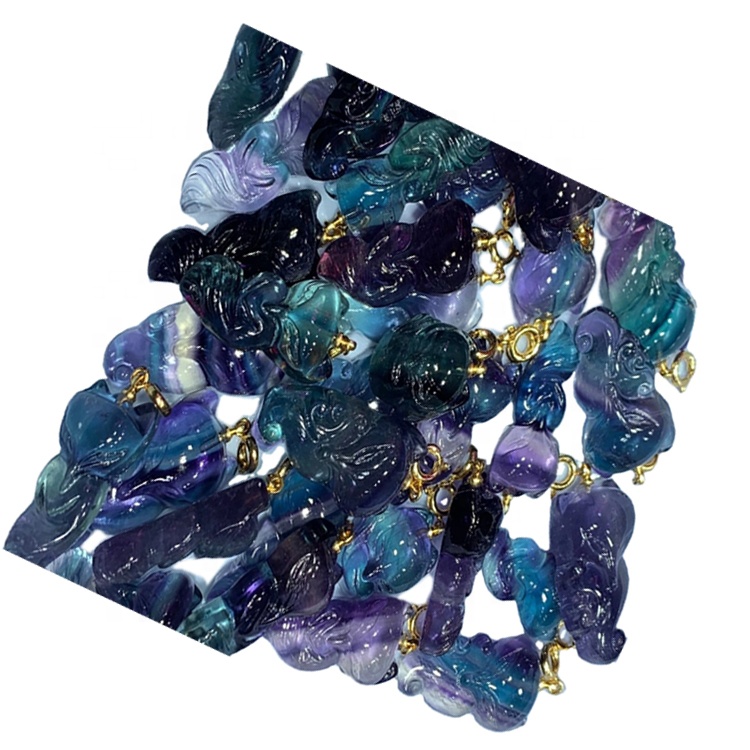 Florit Oyma Gem Fox Şekli Kolye / Altın Kaplama Kolye / Florit Kolye 41