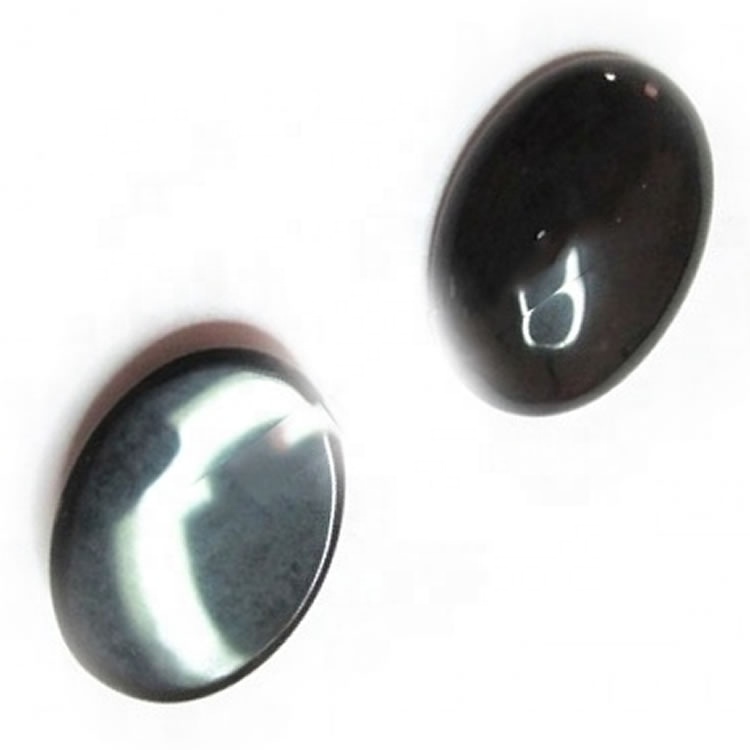 Cilësi më të mirë të zezë onyx të butë cabochons ovale natyrore onyx cabochon madhësi të ndryshme 41