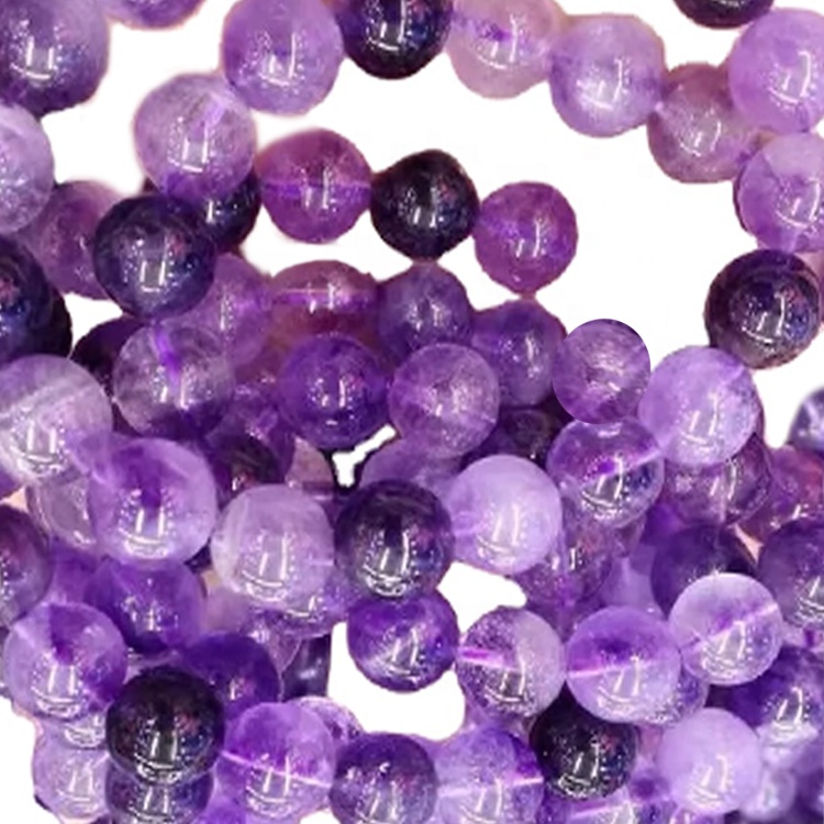 bekk náttúrulega amethyst umferð perlur unisex skartgripir sérhannaðar armbönd 35