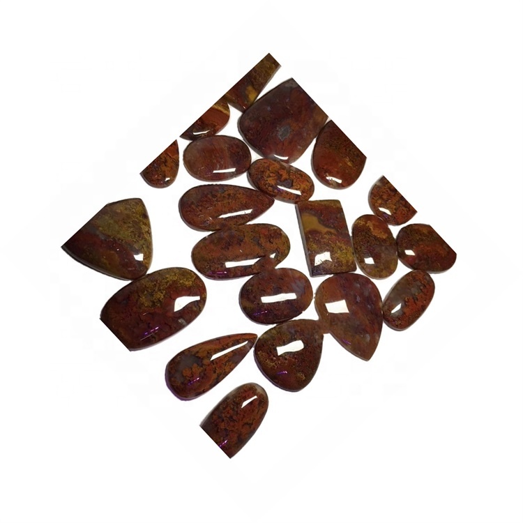 Mwsogl naturiol Agate Dentateg Agate Stones Naturiol Gemstone Cabochon Loose 41