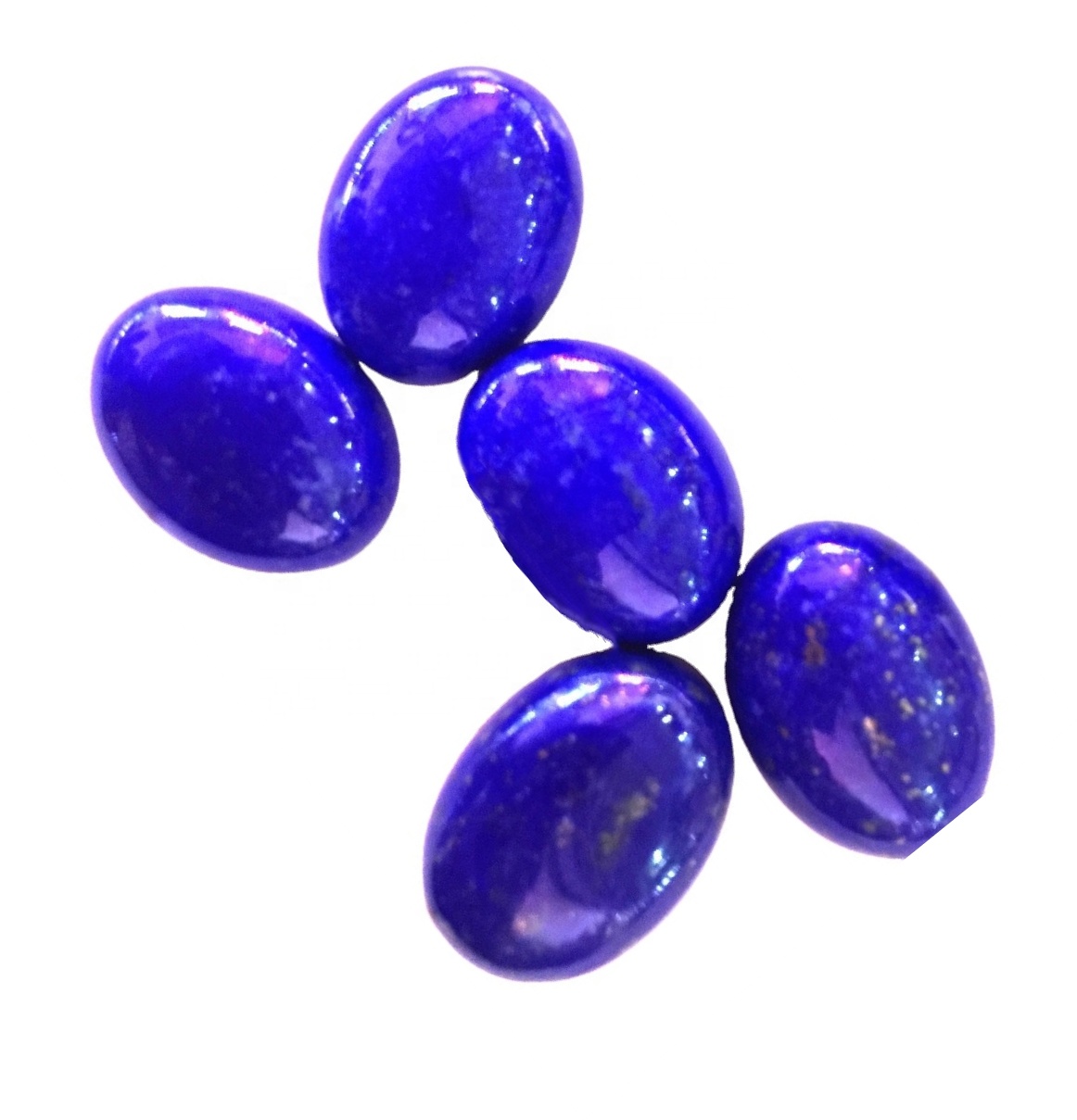 100% Natural Top Quality Lapis Lazuli Oval Caboochons Laus Gemstone Natural Smooth Polished Cabochon 17