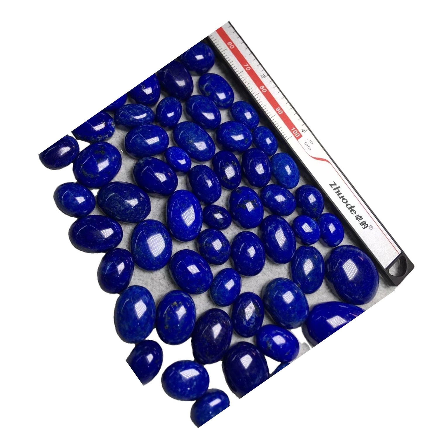 Φυσικό Lapis Lazuli Οβάλ Cabochon Βαθμονισμένο μέγεθος Χαλαρό πολύτιμος λίθος 41