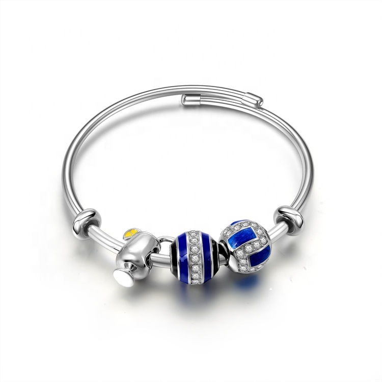 925 Sterling Silver Round Náramok Náramok 18