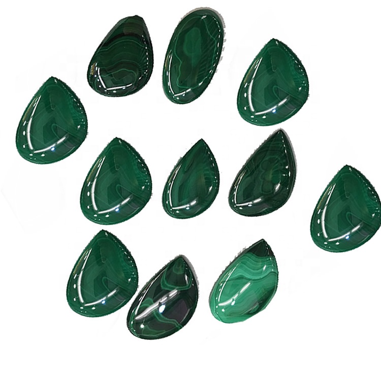 AAA квалитет врвен квалитет Малахит природен круша Малахит Cabochon 40