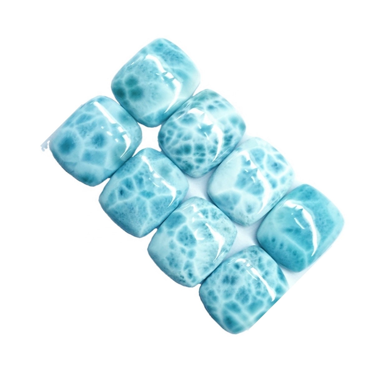 Натурал Ларимар Цабоцхон Блуе Ларимар Гемстоне Топ Квалитетан Ларомар Лаусе Стоне Пољски накит 40