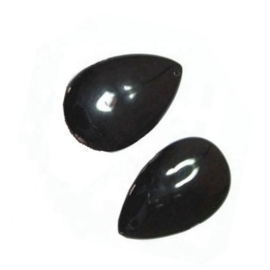 Black Onyx Pear Cabochon Nero Onyx Cabochon Natural Pera Forma Gemstone 41