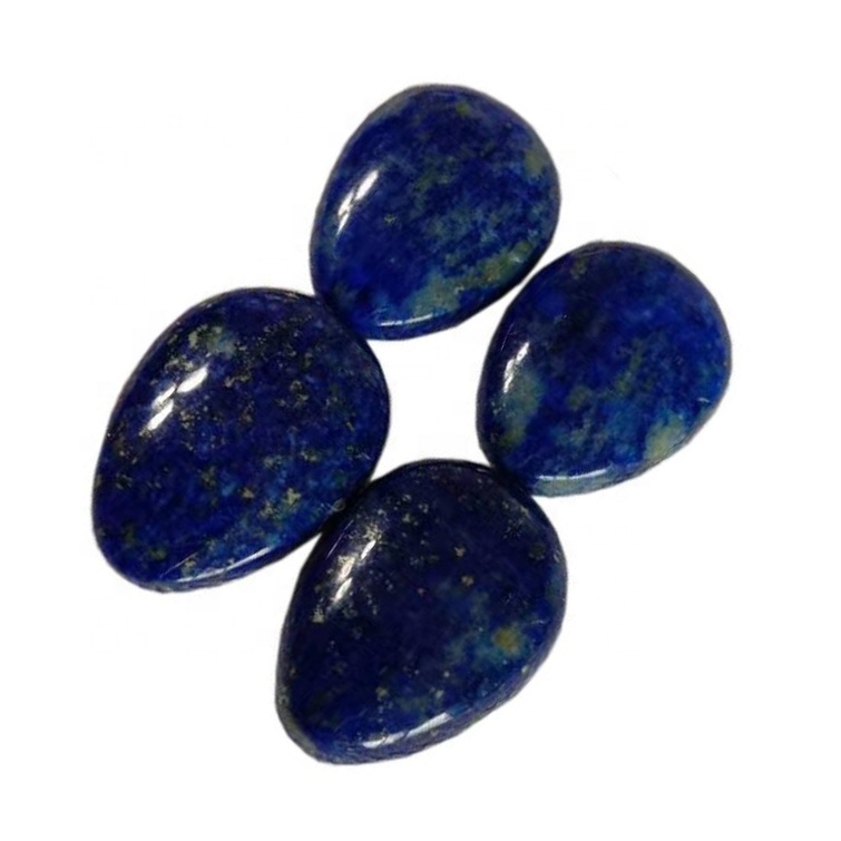 Lapis Pear CaboNon 3a Qualitéit natierleche Lapis glat Pear Cabochon Gemstone 40