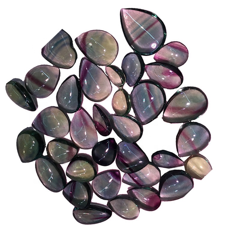 Φθοριωτό αχλάδι Cabochon βαθμονομημένο cabochons χαλαρές προμηθευτές ζαμπόν 41