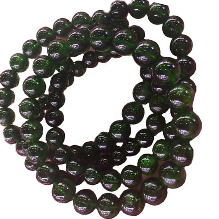 Çmim të ulët të lirshme të rrumbullakët natyrore rrumbullakët diopside gur i çmuar 40