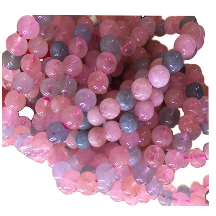 Rainbow Morganite Crystal Браслет Кварц Морганіт Намисто 40