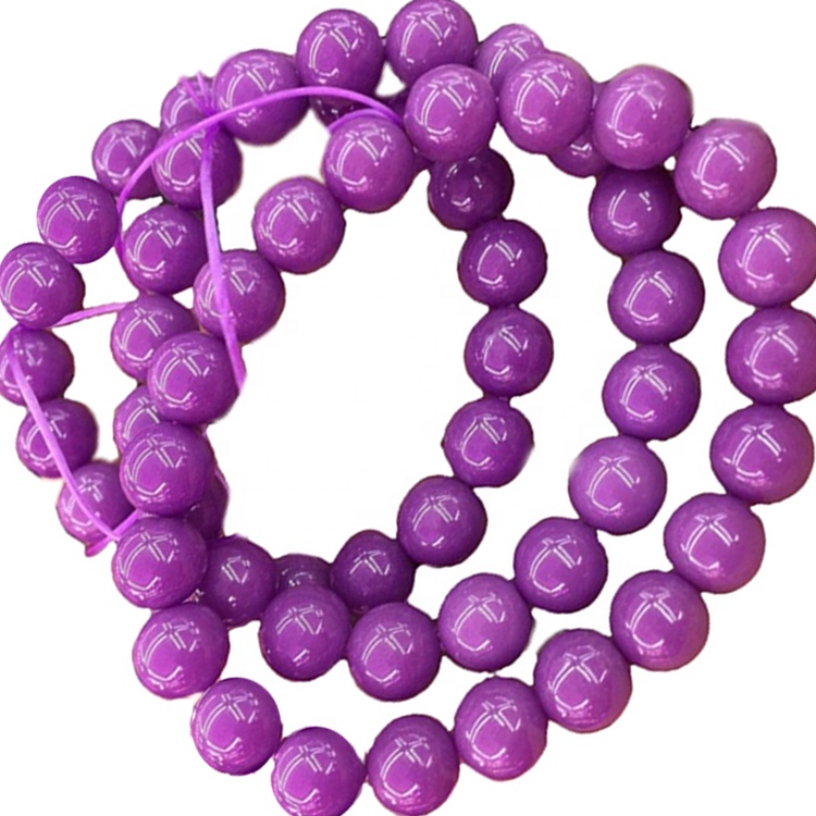 Dovezené z USA fialové fosfosidetové náramky 100% prirodzene okrúhle korálky fosfosidetové náramky 40