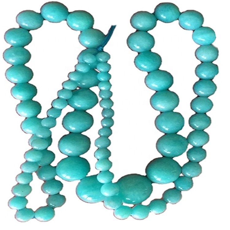 Braccialetto Amazonite / semplice Tiny To Bracy Braceled Bracciale / Ricchezza / Coraggio / buona fortuna / Energia di guarigione / 4-10mm 40
