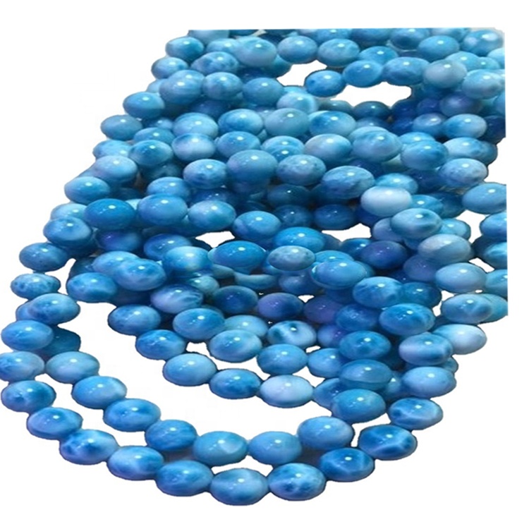 Prava prirodna plava narukvica od žilara Larimar / Ženska narukvica 40