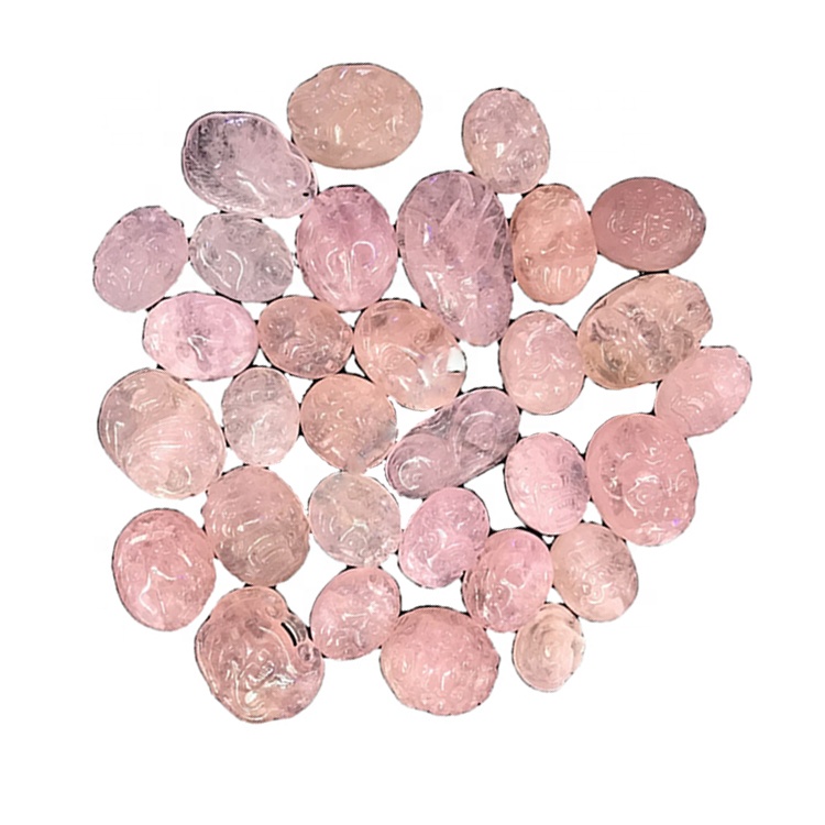 Morganite drahokam ruky vyrezané kreatívne zviera darčeky šperky 17