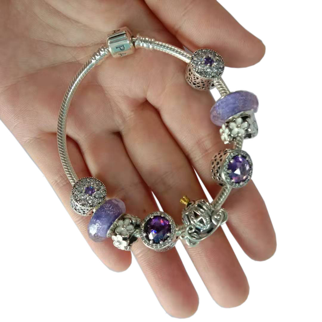 berømte kvinner 925 sølv hjerte armbånd 9